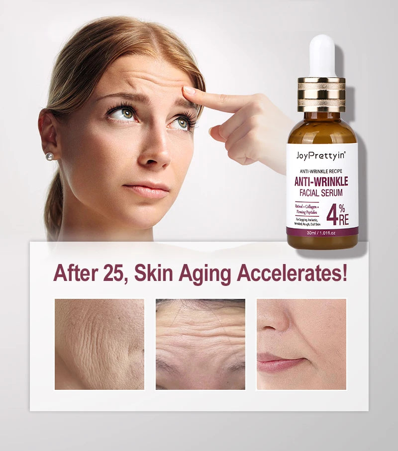 Retinol Face Serum Anti Wrinkle Deep Moisturizing Nourish Essence Fade Fine Line Firming Anti Aging Facial Serum Skin Care