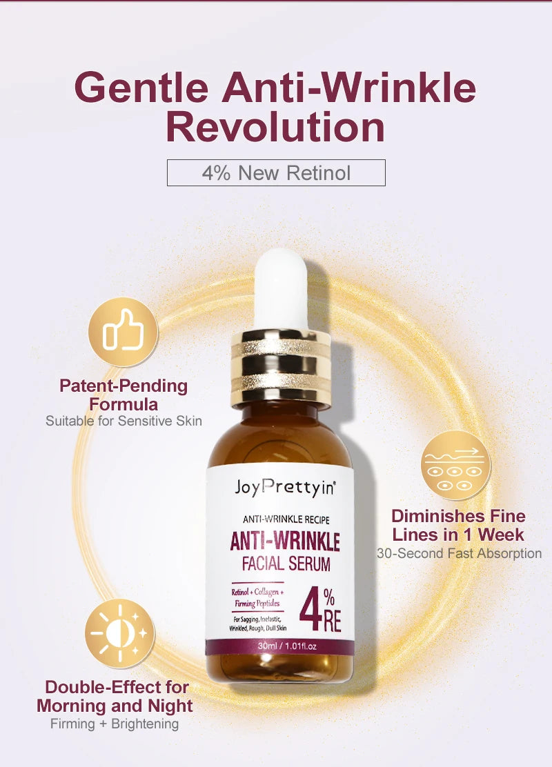 Retinol Face Serum Anti Wrinkle Deep Moisturizing Nourish Essence Fade Fine Line Firming Anti Aging Facial Serum Skin Care