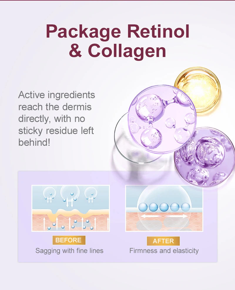 Retinol Face Serum Anti Wrinkle Deep Moisturizing Nourish Essence Fade Fine Line Firming Anti Aging Facial Serum Skin Care